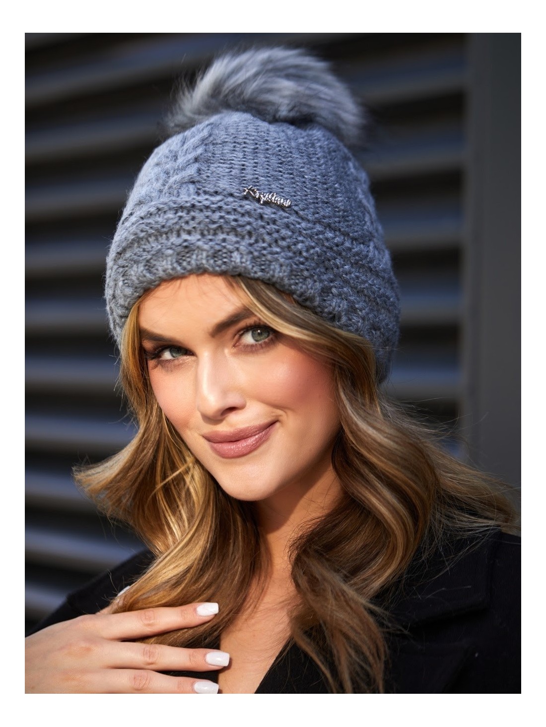 Dark gray winter hat C10 - Online store - Boutique